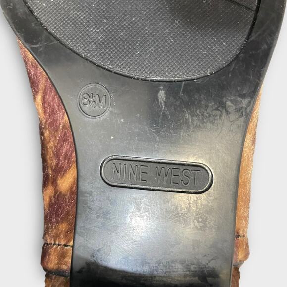 Nine West pointed toe chetah print ankle boot 8.5 - Picture 8 of 11